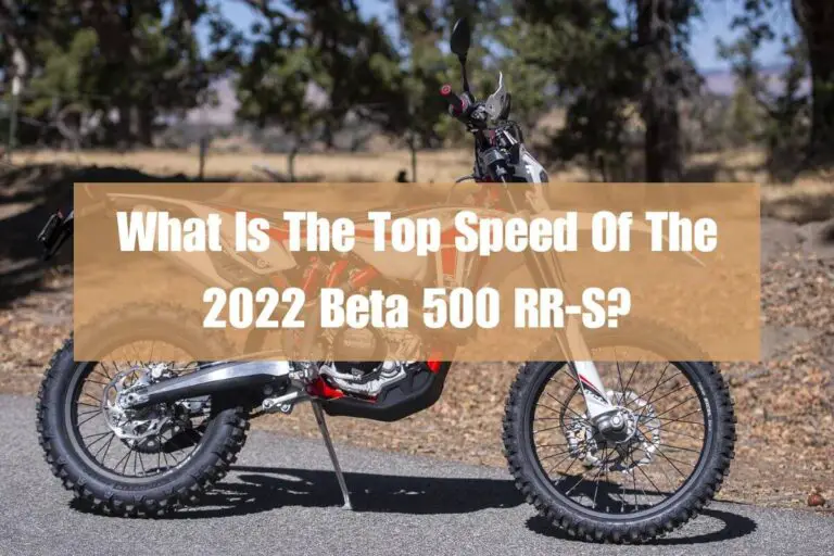 What is the Top Speed of the 2022 Beta 500 RR-S?