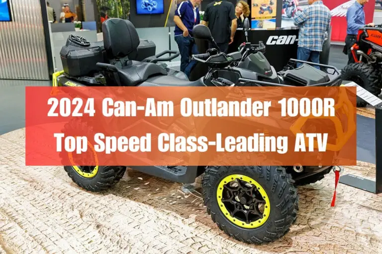 2024 Can-Am Outlander 1000R Top Speed: Class-Leading ATV