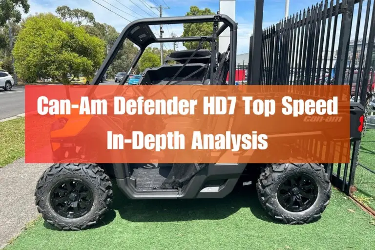 Can-Am Defender HD7 Top Speed: In-Depth Analysis
