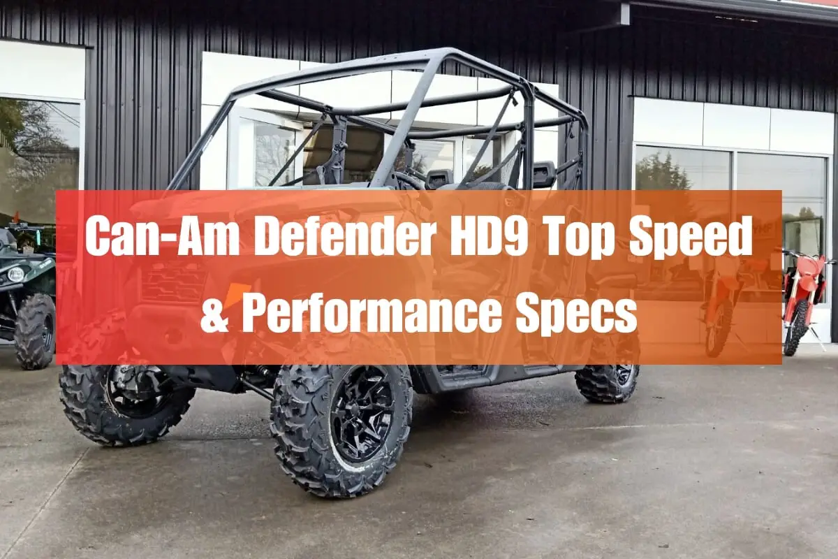 Can-Am Defender HD9 Top Speed & Performance Specs