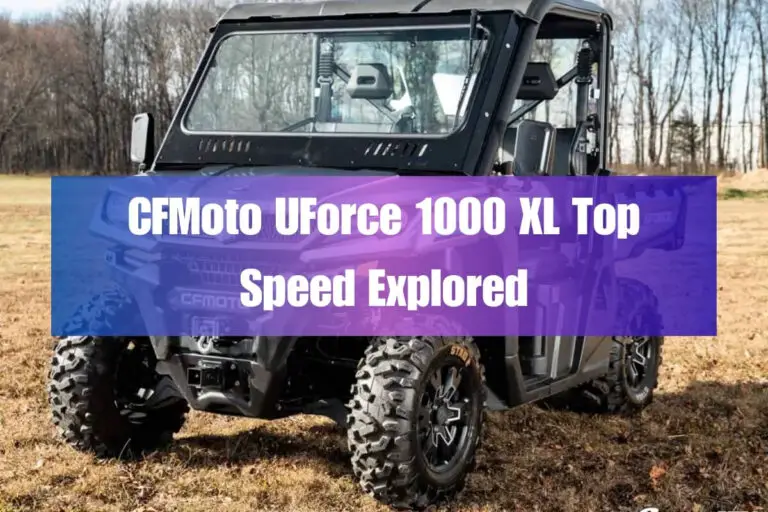 CFMoto UForce 1000 XL Top Speed Explored