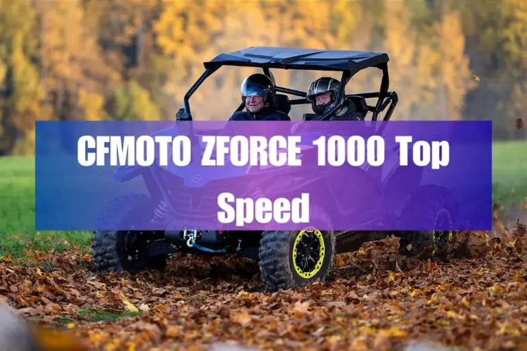 CFMOTO ZFORCE 1000 Top Speed