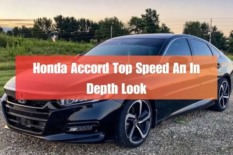 Honda Accord Top Speed: An In-Depth Look