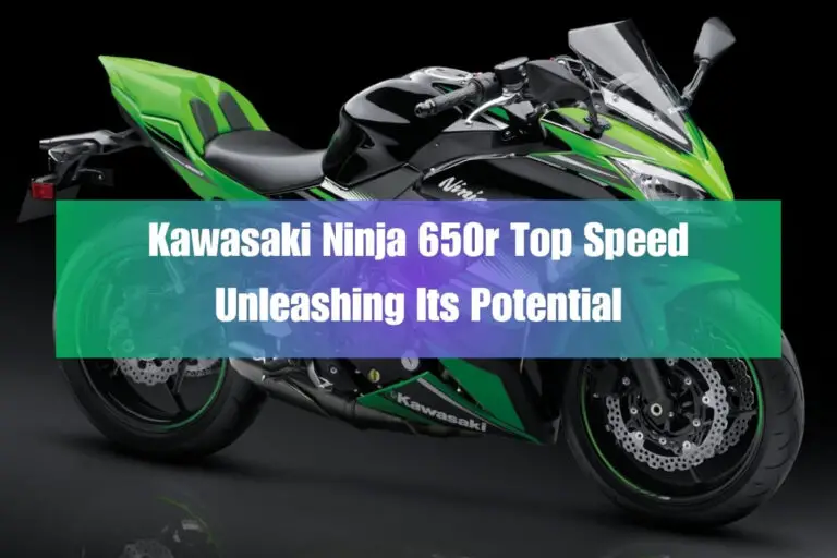 Kawasaki Ninja 650r Top Speed: Unleashing Its Potential