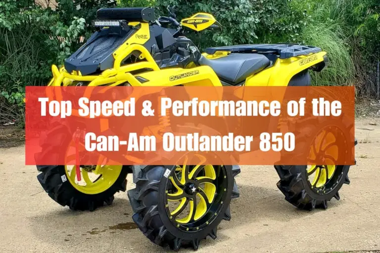 Top Speed & Performance of the Can-Am Outlander 850