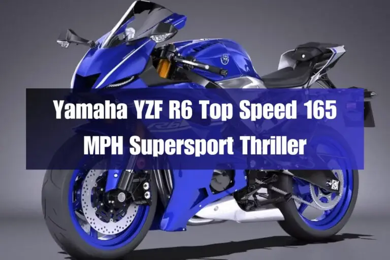 Yamaha YZF R6 Top Speed: 165 MPH Supersport Thriller