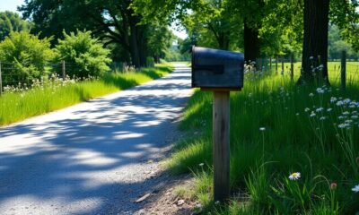 mailbox placement from road