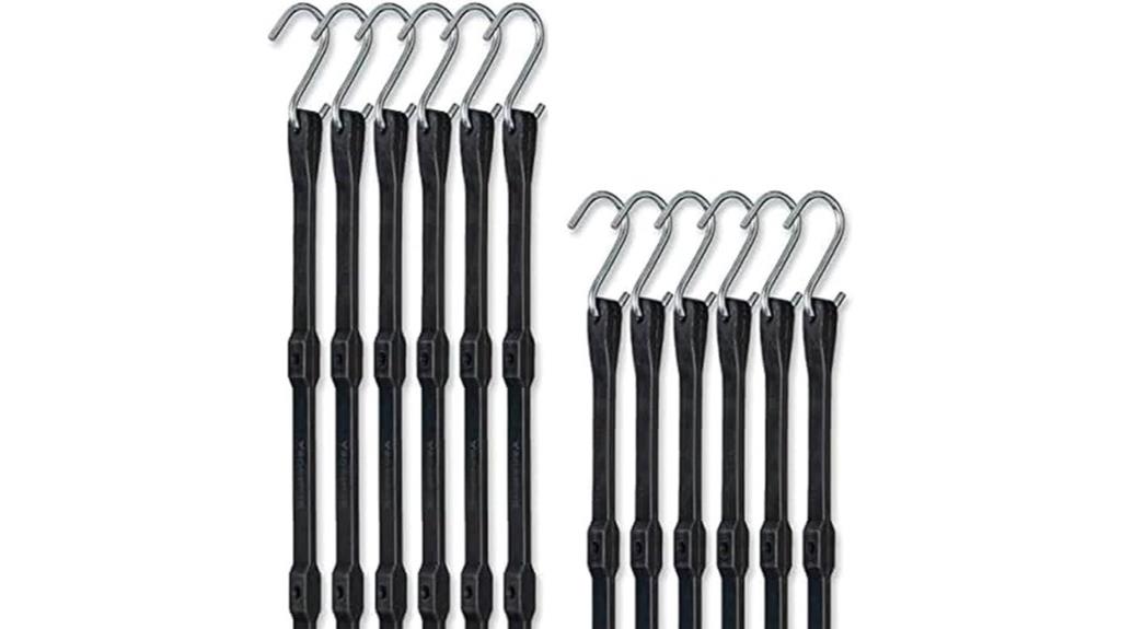 12 pack adjustable bungee cords