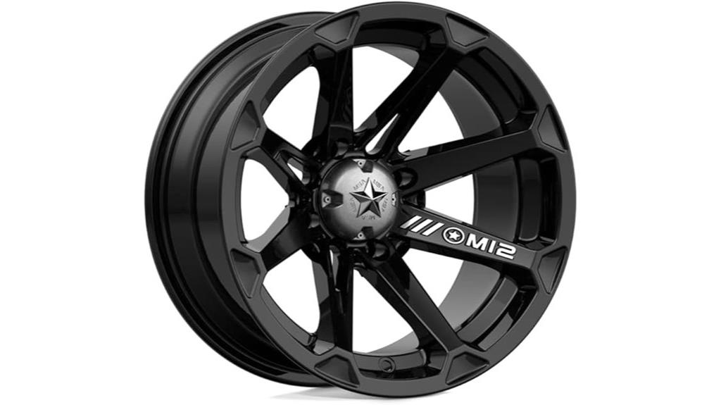 14x7 black wheels