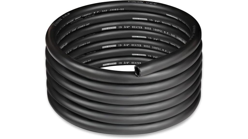 15 foot black heater hose
