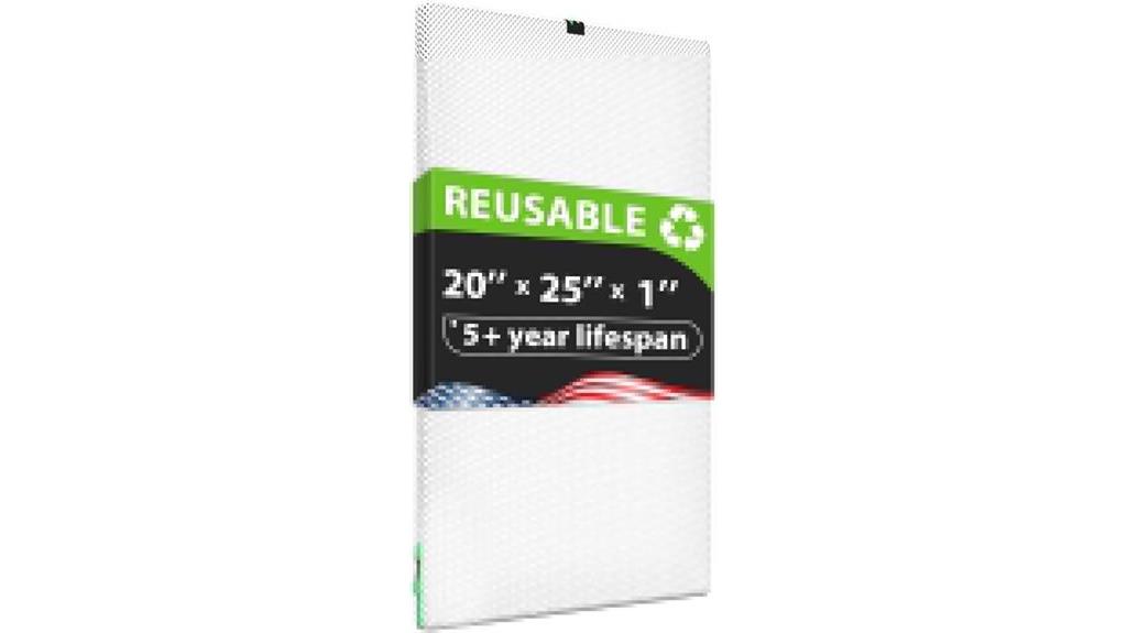 20x25x1 washable air filter