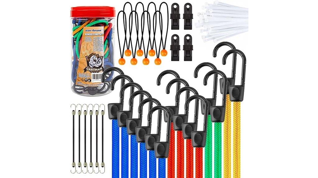 32 piece bungee cord set
