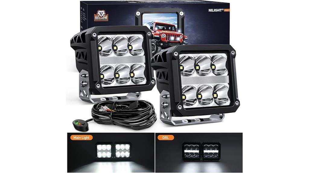 4 inch square led pods