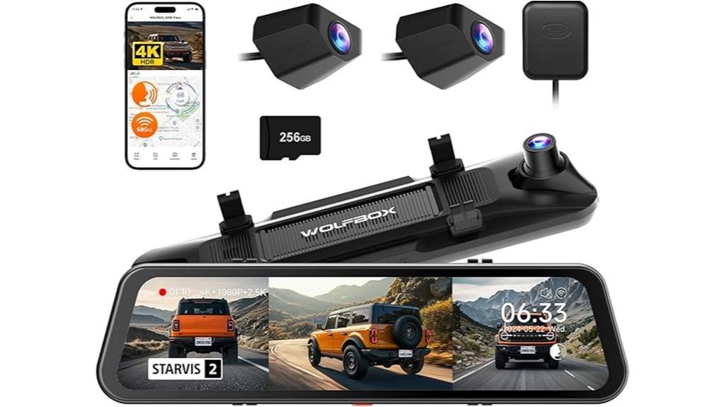 4k mirror dash cam