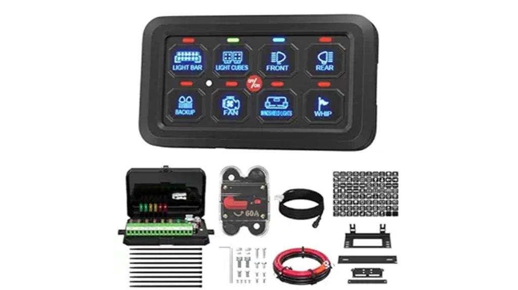 8 gang rgb vehicle switch