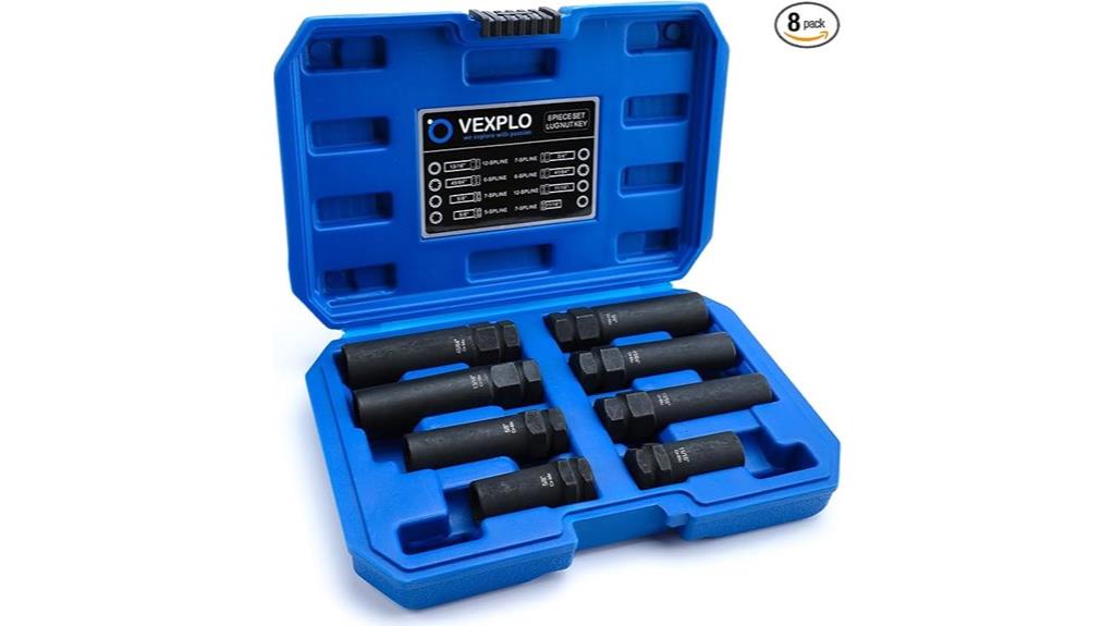 8 piece locking lug nut set