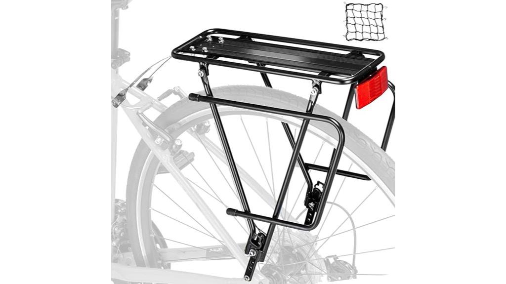 adjustable bicycle cargo rack