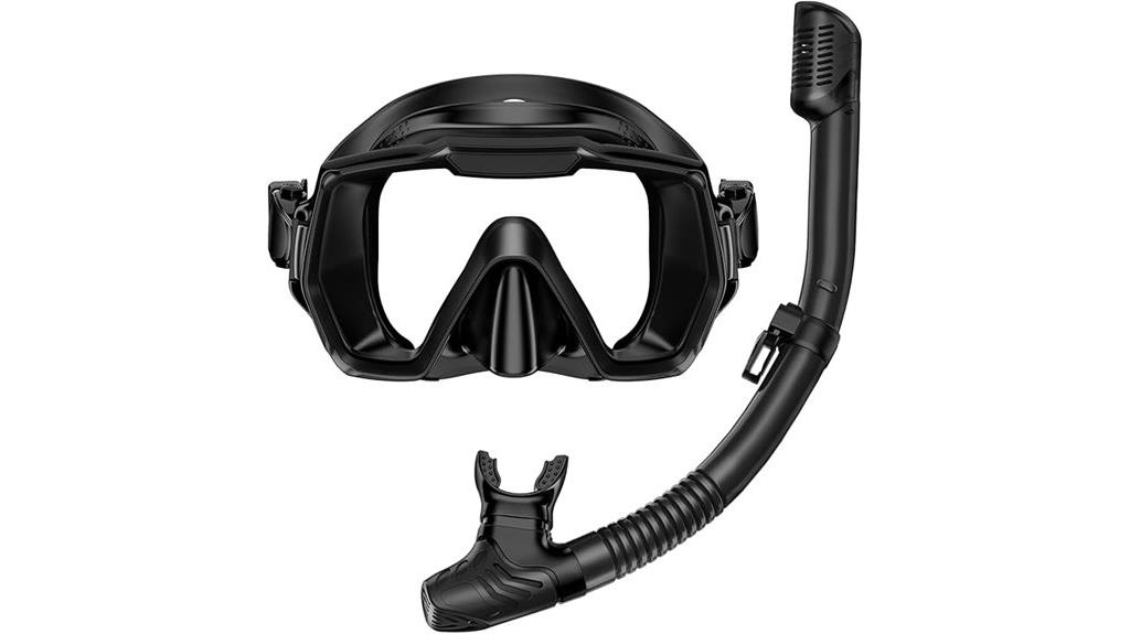 adult anti leak snorkel set