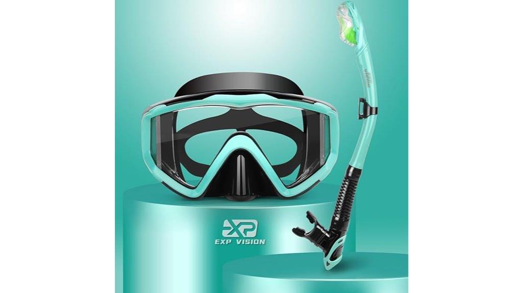 adult pano 3 window snorkel set