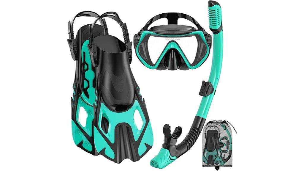 adult snorkeling equipment set