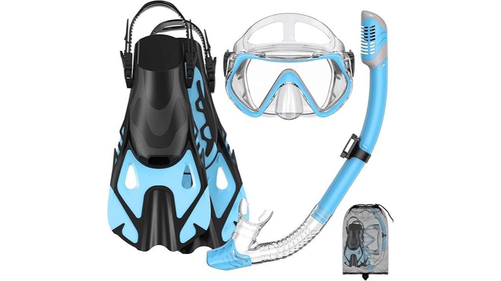 adult snorkeling gear set