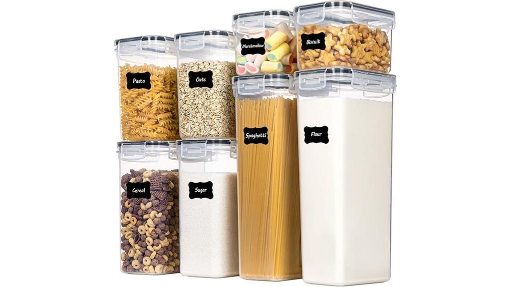 airtight 8 piece food containers