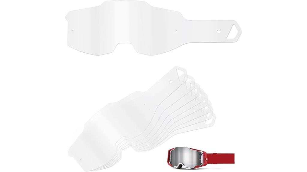 armega goggle lens tear offs