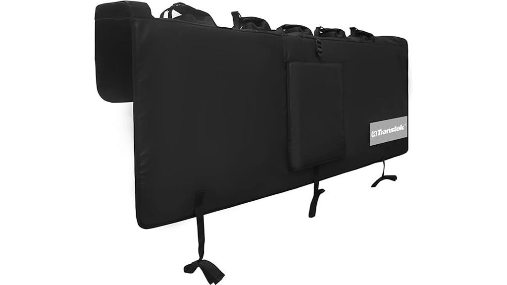 bike tailgate pad with reflective strips