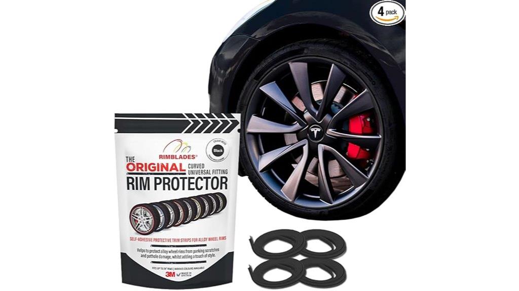 black alloy wheel protectors