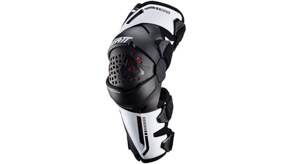 black leatt knee brace pair