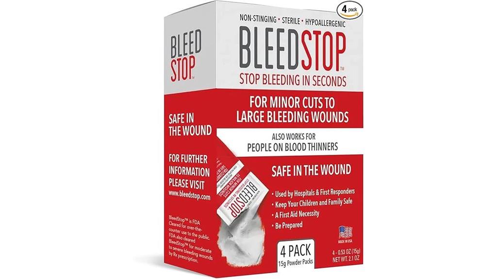 blood clotting powder pouches