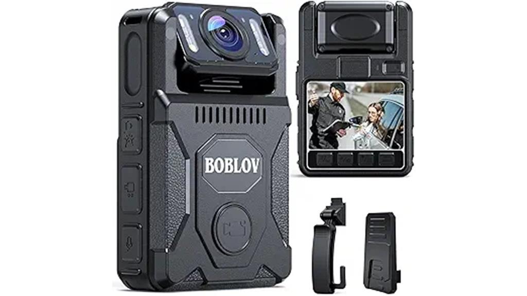 body camera with rotatable lens