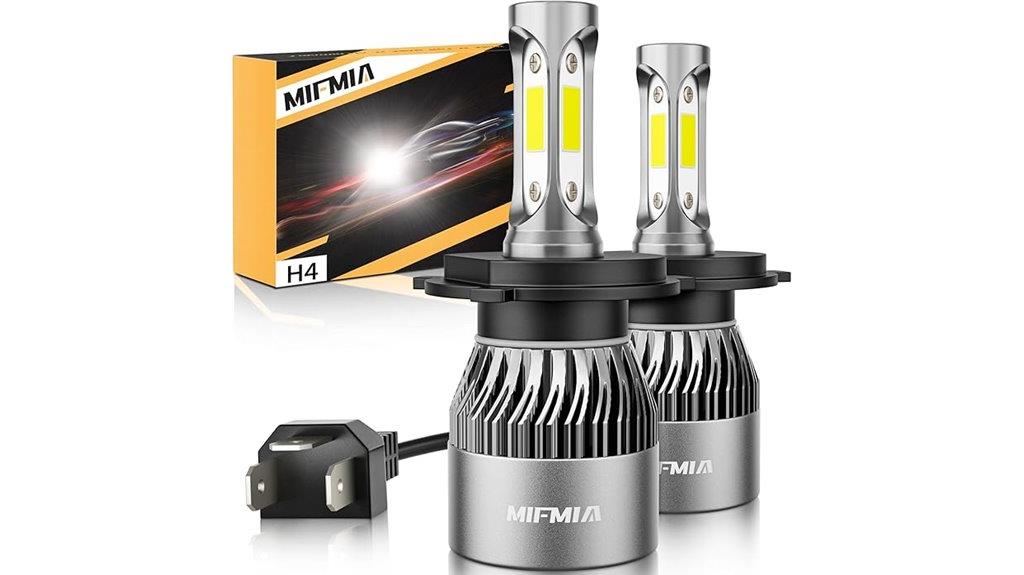bright h4 led bulb pack