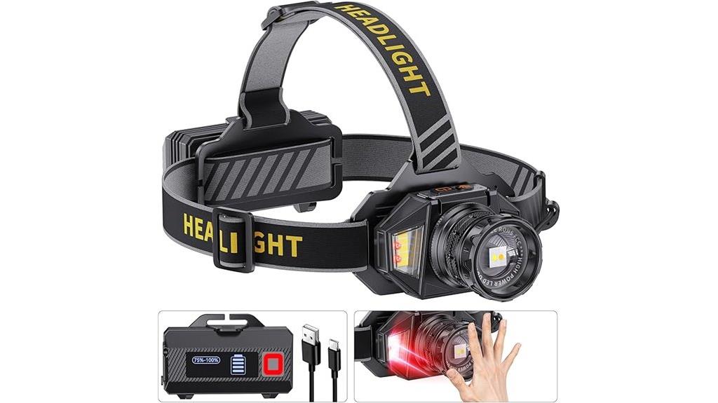 bright waterproof rechargeable headlamp