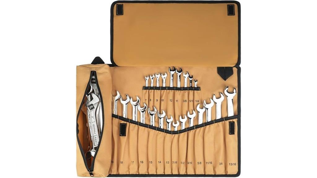 brown wrench roll organizer