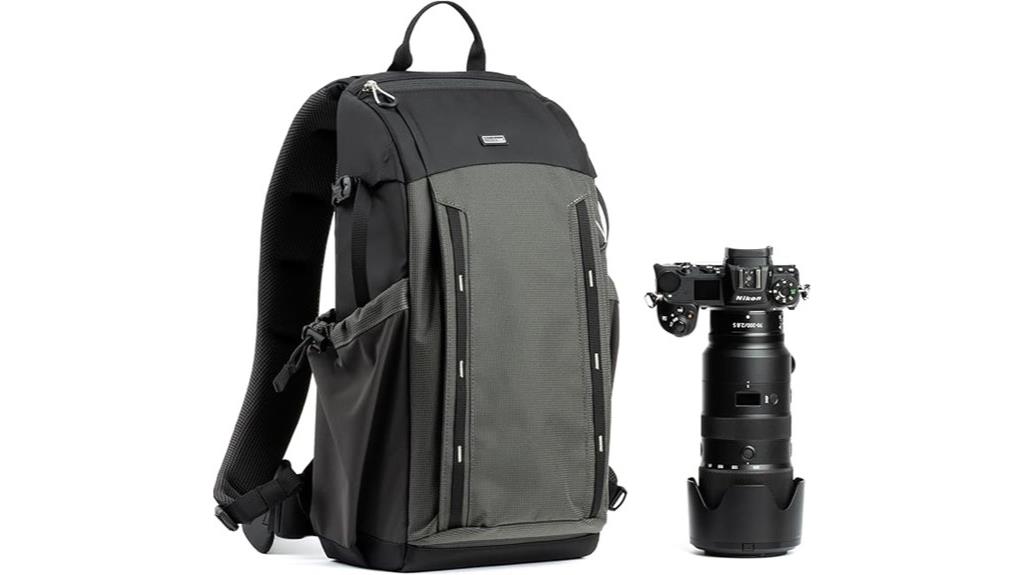 camera backpack with backlight