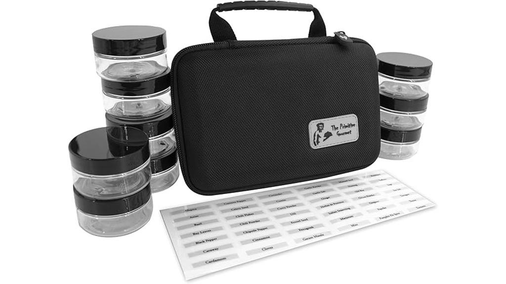 camping spice kit containers