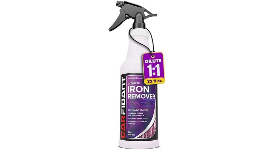 car iron remover solution