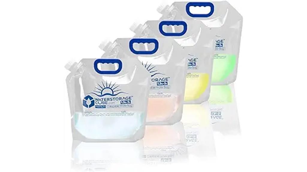 collapsible bpa free water bag