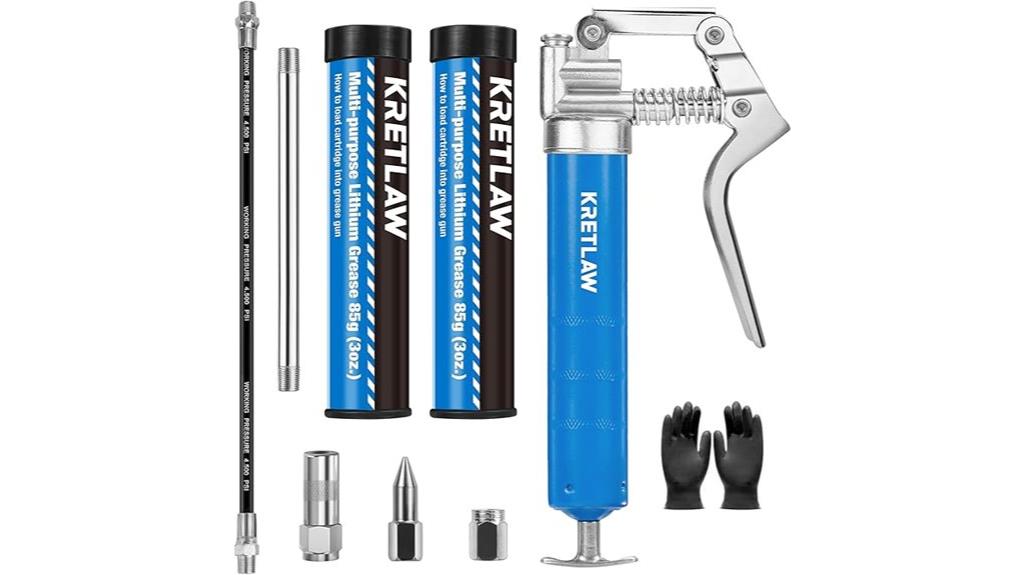 compact high pressure grease gun