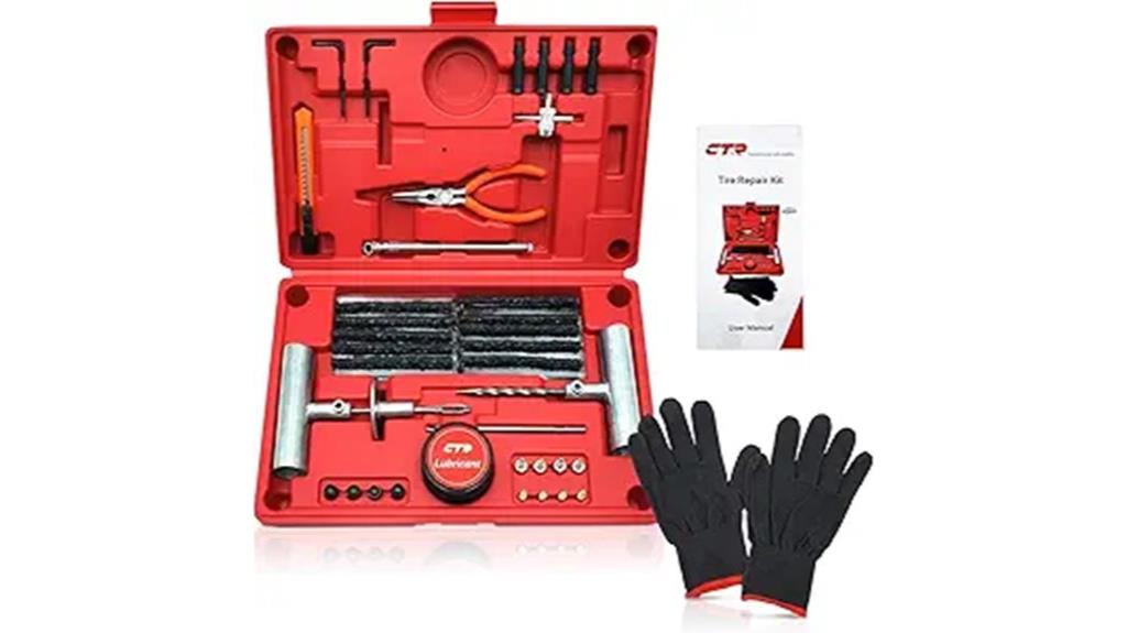 complete 68 piece tire repair