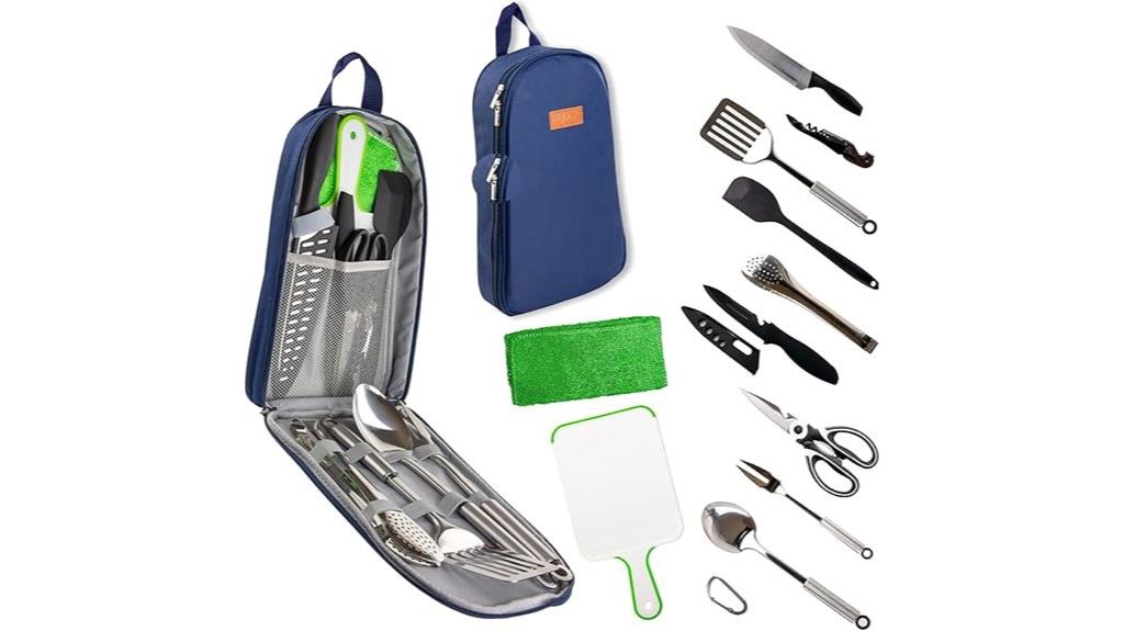 complete camping utensil set