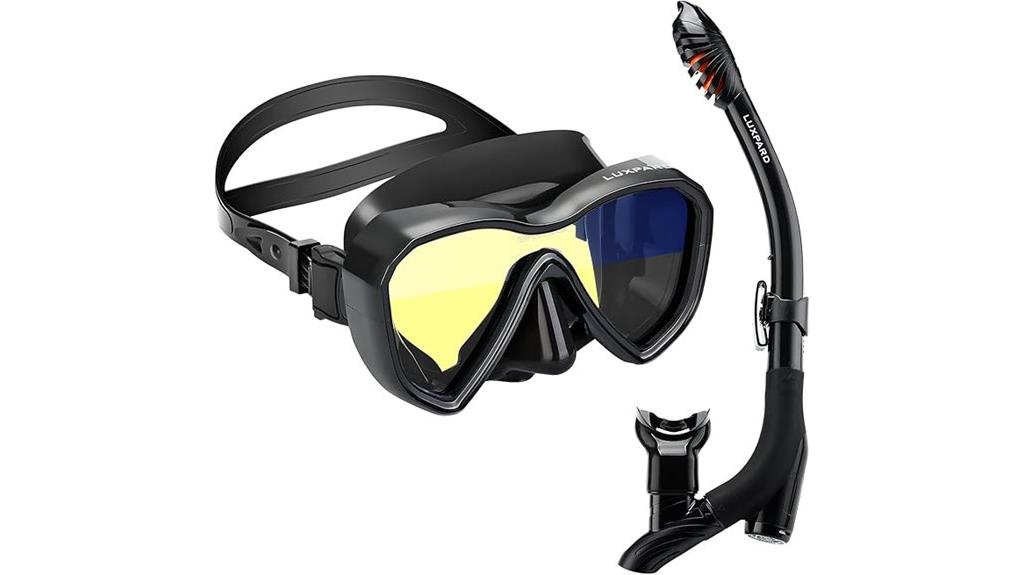 complete snorkeling gear set