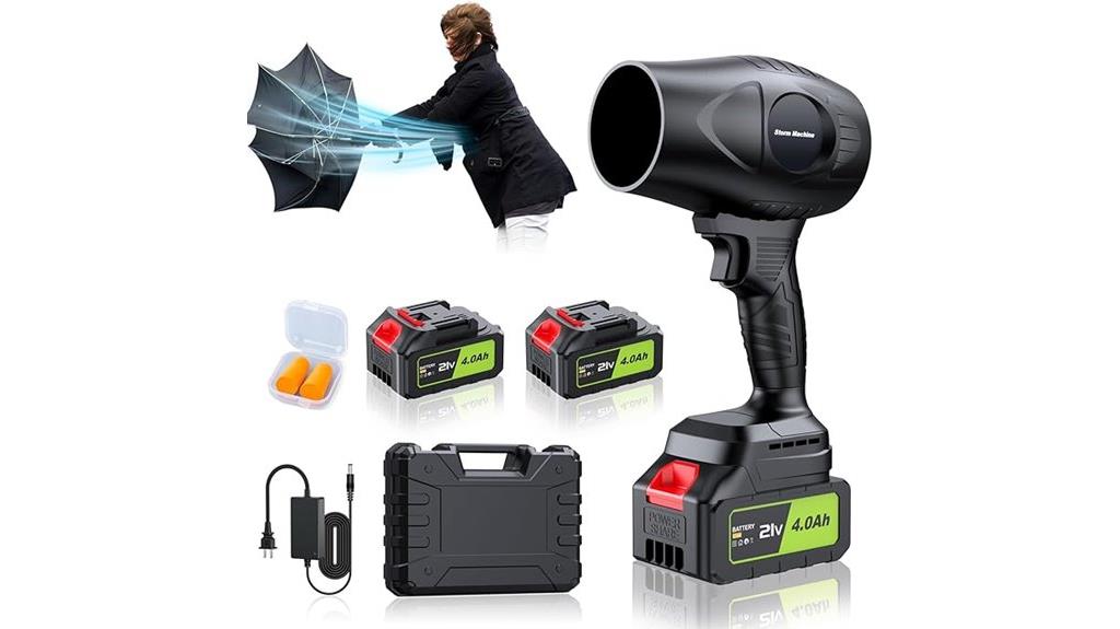 cordless leaf blower power