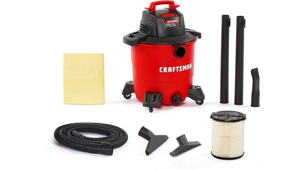 craftsman 9 gallon wet vacuum