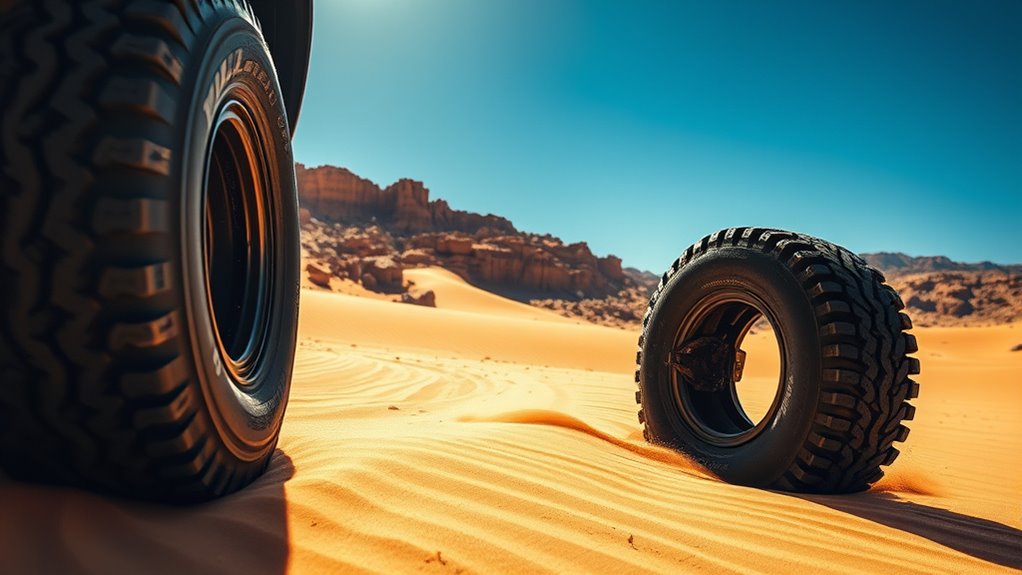 desert terrain impacts tire pressure