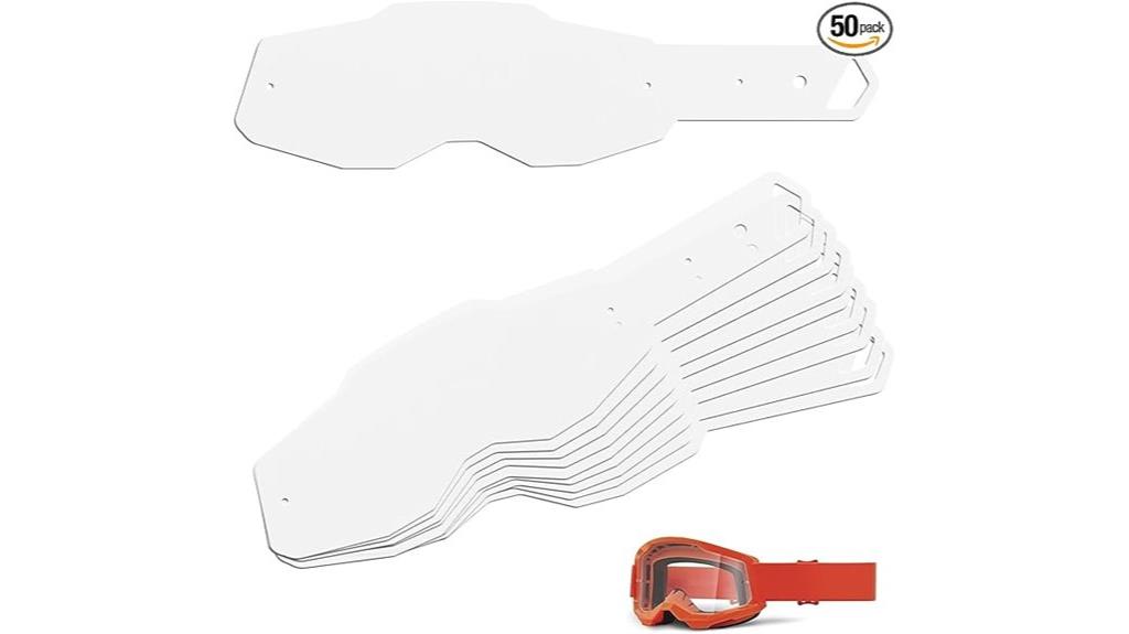 dirt bike goggle tear offs