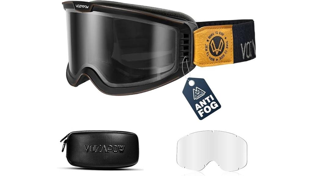 dirt bike goggles with anti fog lenses