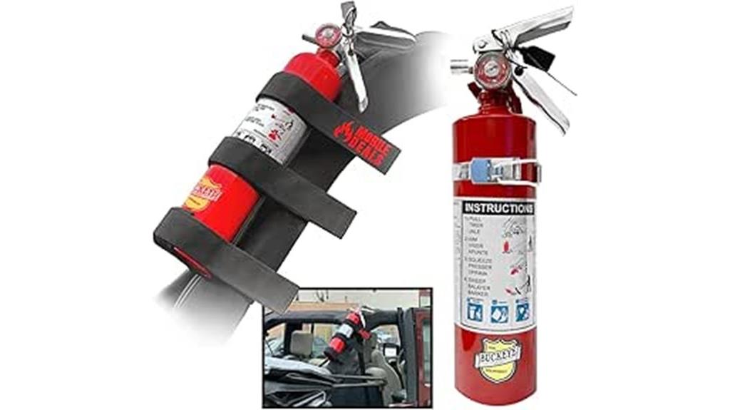 dry chemical extinguisher mount