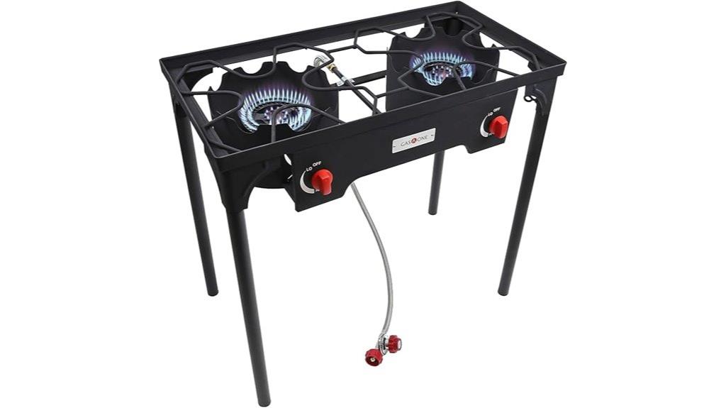 dual burner propane stove